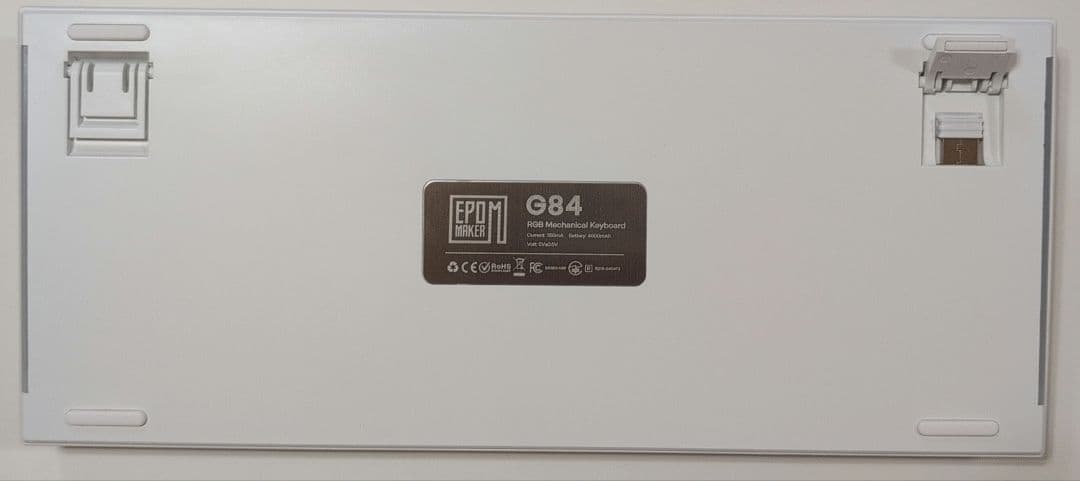 EPOMAKER G84 ホワイトキーボード