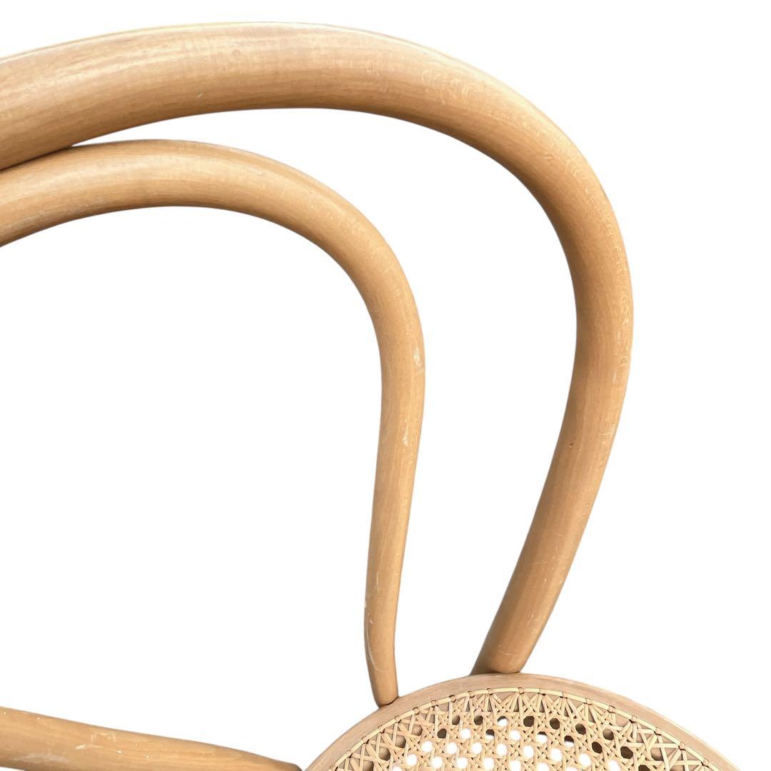 秋田木工 ベントウッドチェア ダイニングチェア ラタン 藤 曲木 椅子