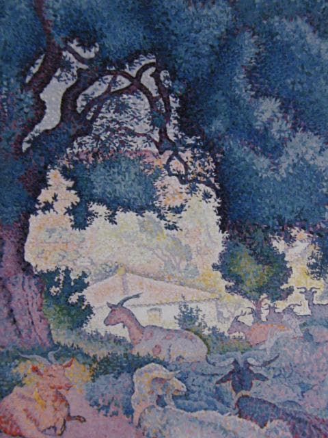 アンリ＝エドモン・クロス、山羊のいる風景、希少な画集より、状態良好