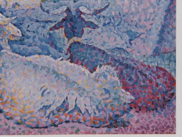 アンリ＝エドモン・クロス、山羊のいる風景、希少な画集より、状態良好