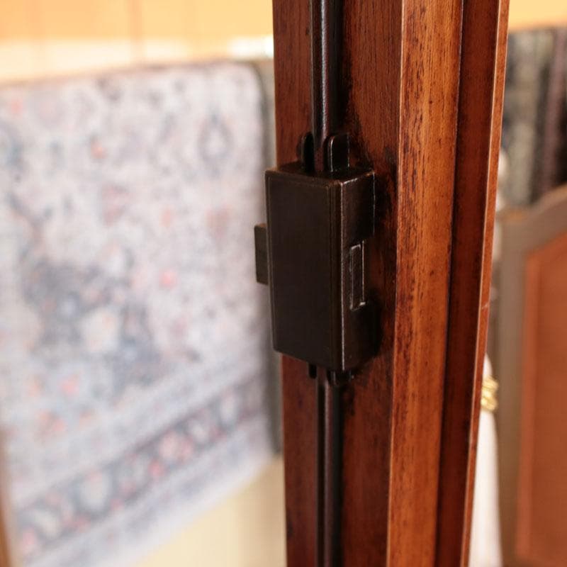 ガラスキャビネット 鍵付き扉 ゴールド装飾 飾り棚 猫脚 214-1246