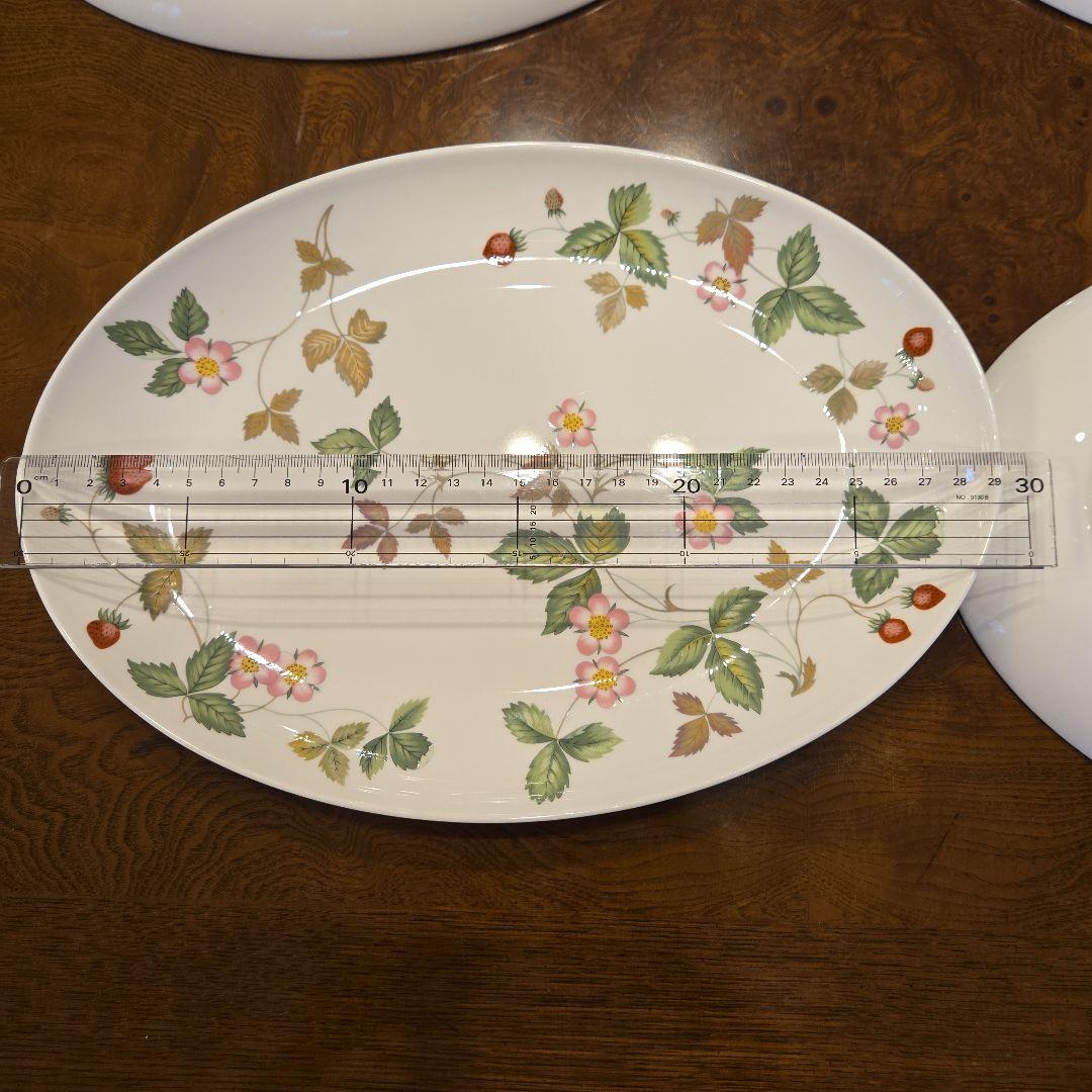 ウェッジウッド　花柄楕円皿　4枚セット