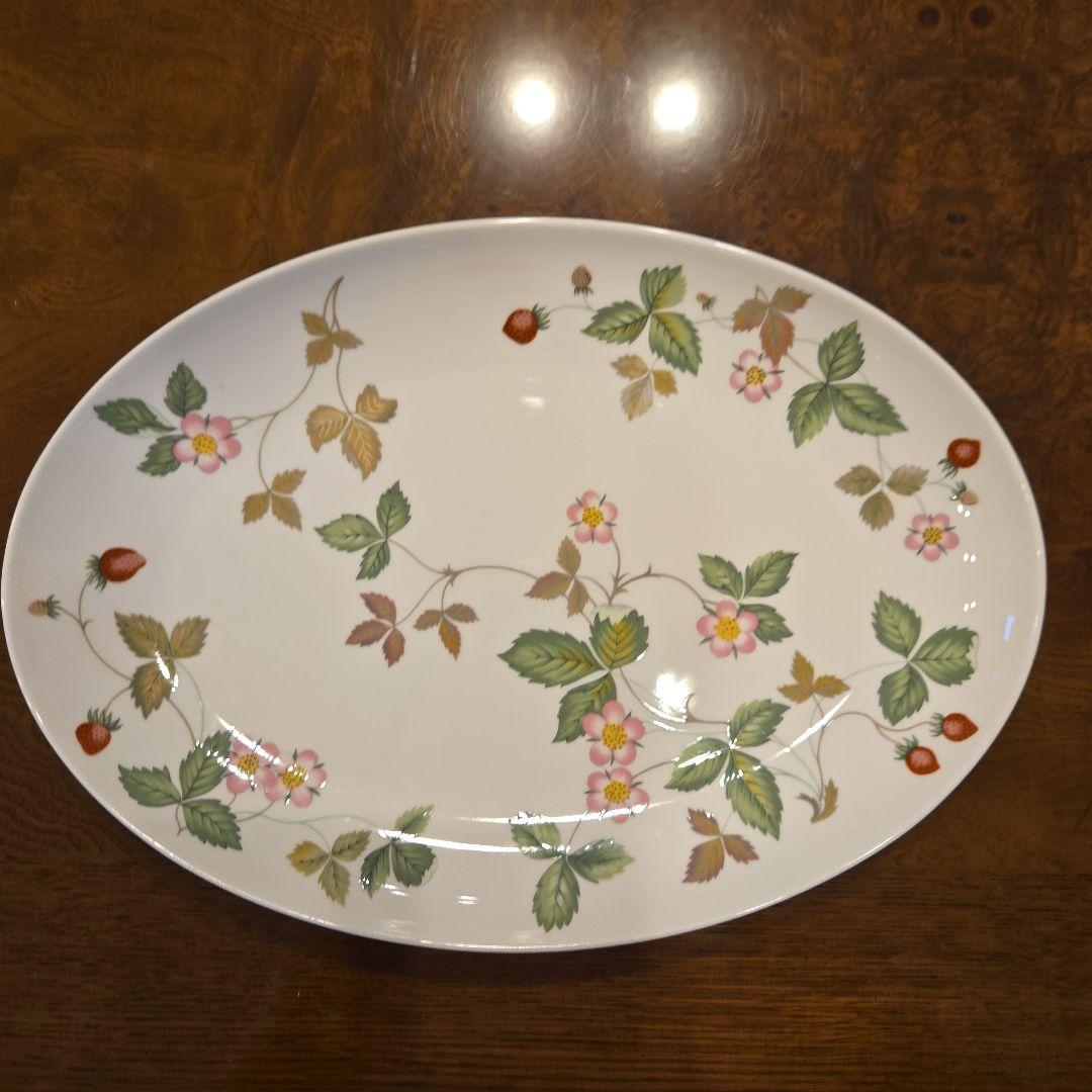 ウェッジウッド　花柄楕円皿　4枚セット