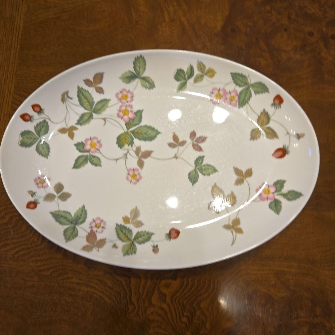 ウェッジウッド　花柄楕円皿　4枚セット