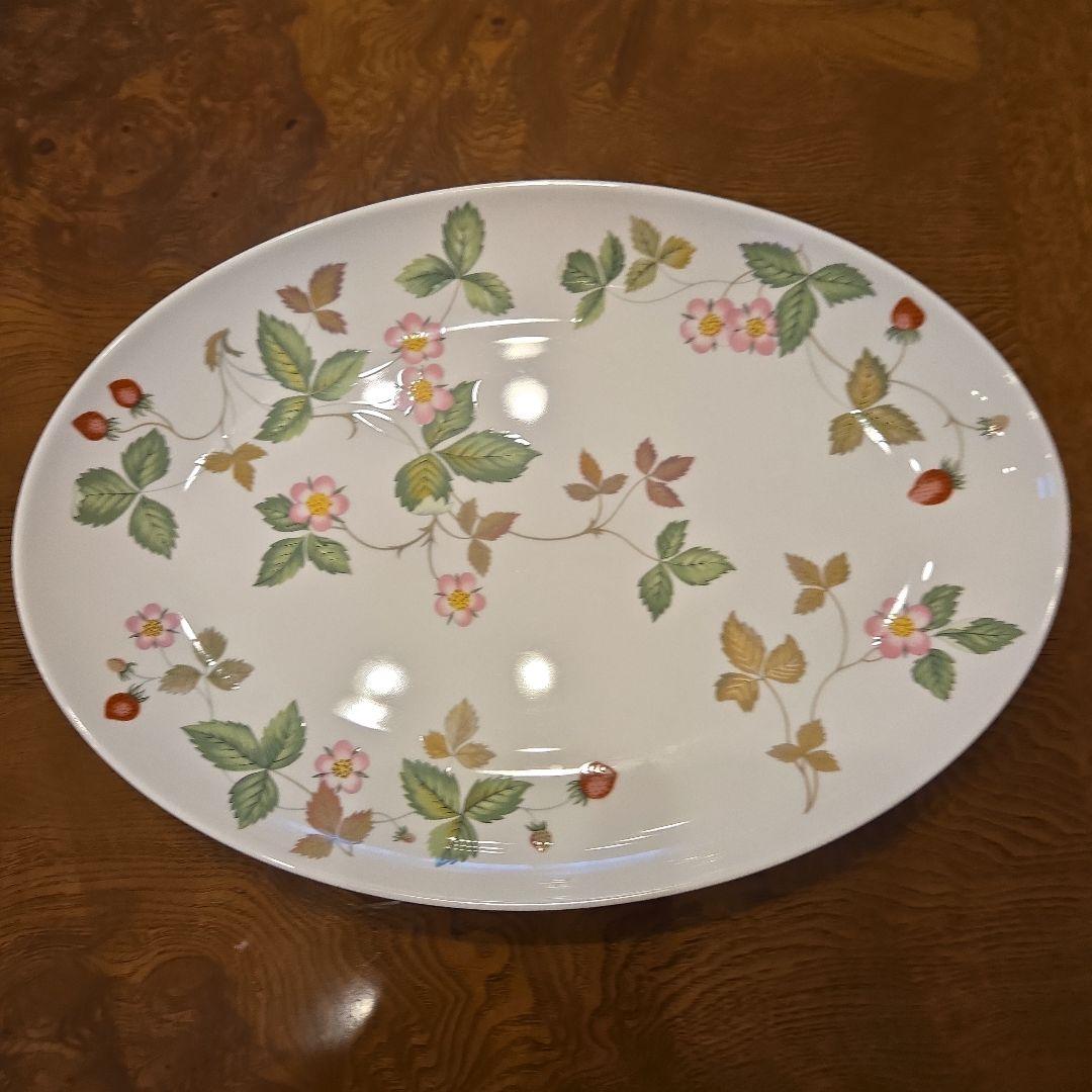 ウェッジウッド　花柄楕円皿　4枚セット