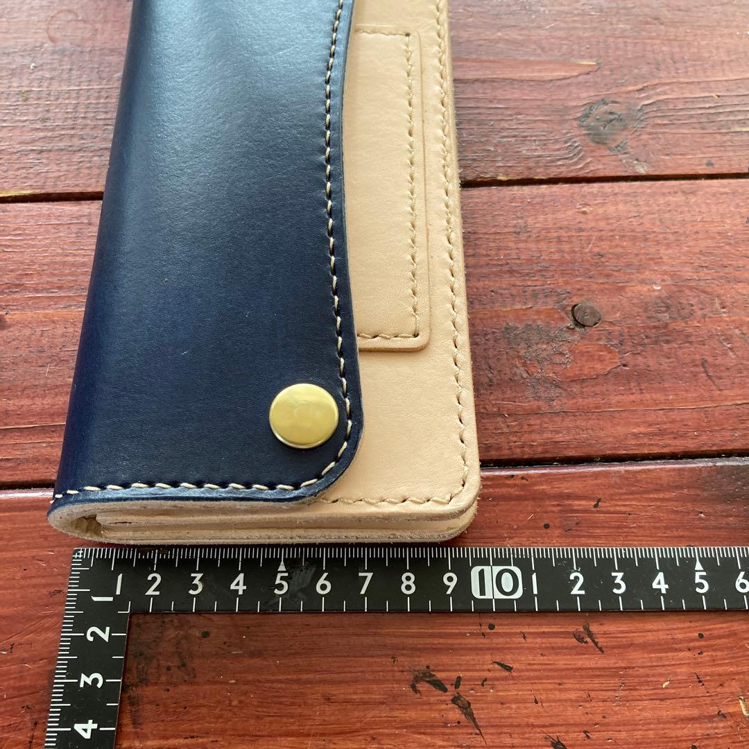 トラッカーウォレットタンロー濃紺生成り