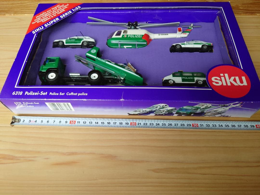 1/55 Siku(ジク) スーパーシリーズ6318 ドイツ警察セット1997年