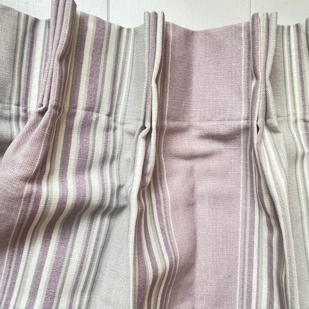 ローラアシュレイ★ストライプ 未使用カーテン 1枚 幅128×丈93㎝