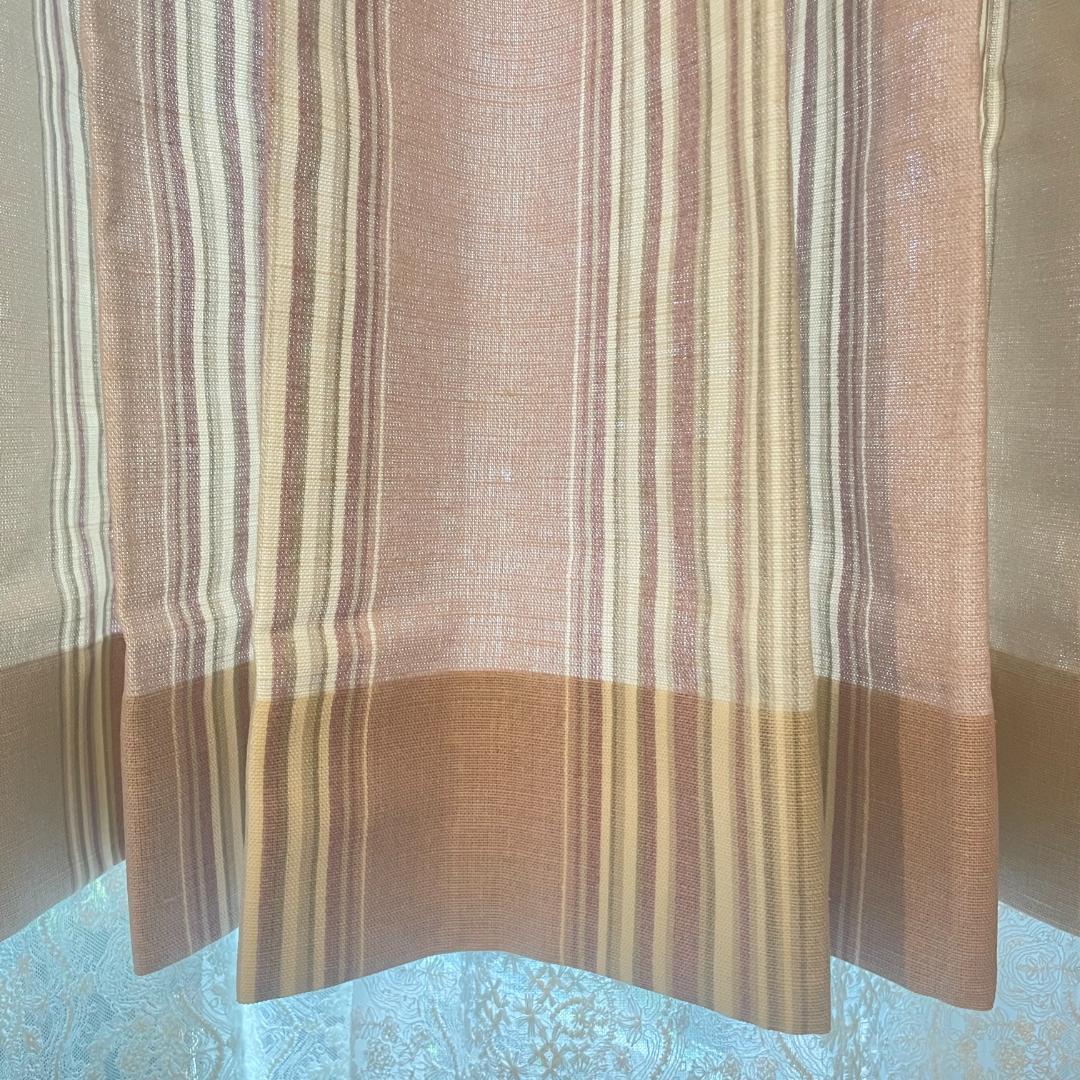 ローラアシュレイ★ストライプ 未使用カーテン 1枚 幅128×丈93㎝