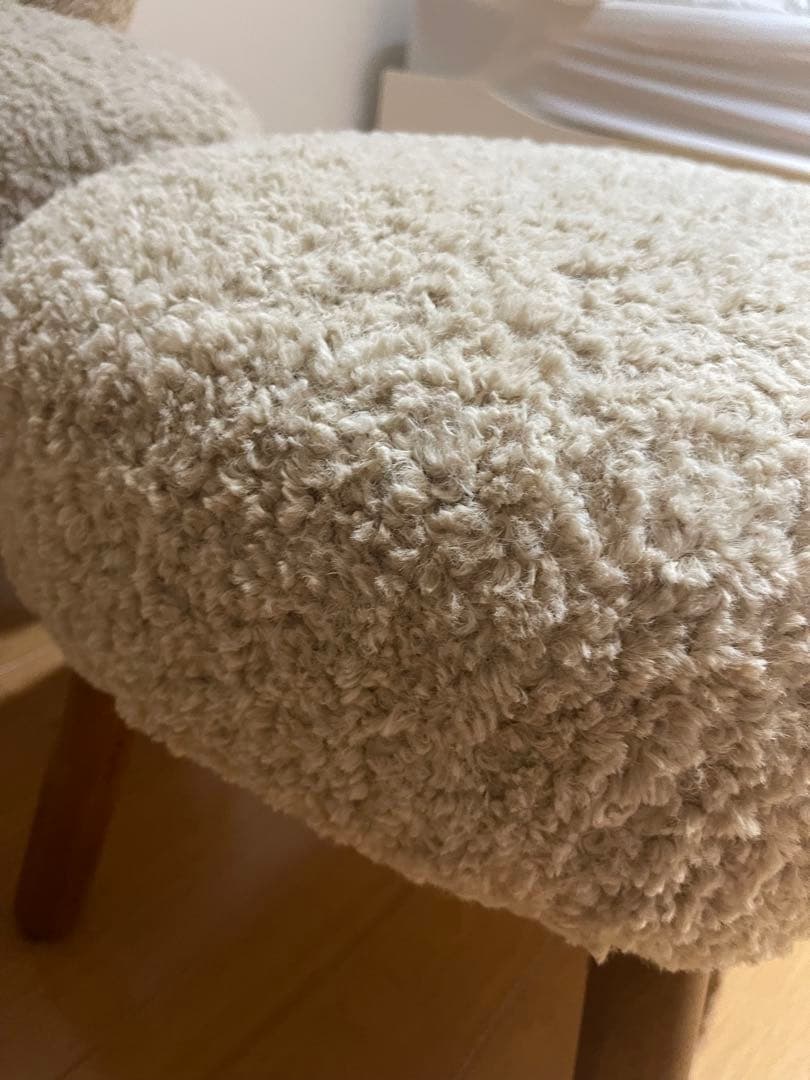 【セット】アームチェアナチュラルカラー　テリー　スツールセット