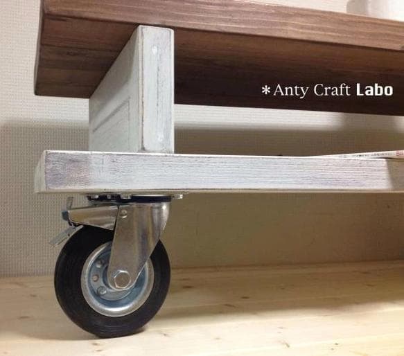 【サイズオーダー可】【引取可能】車輪テーブル TV台 ソファテーブル 幅90cm