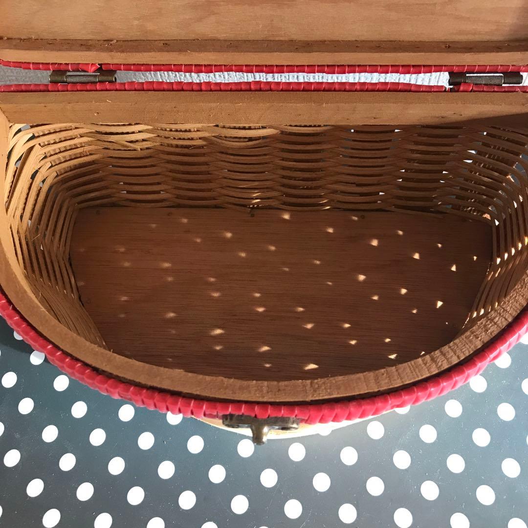 アンティーク　バスケット　かご　大小2個セット