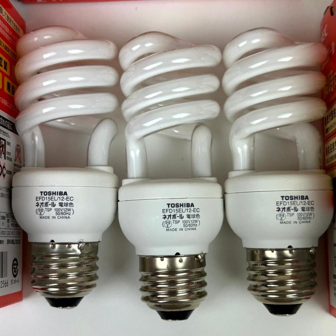 【新品】TOSHIBA ネオボール EFD15EL/12-EC 12W　3個