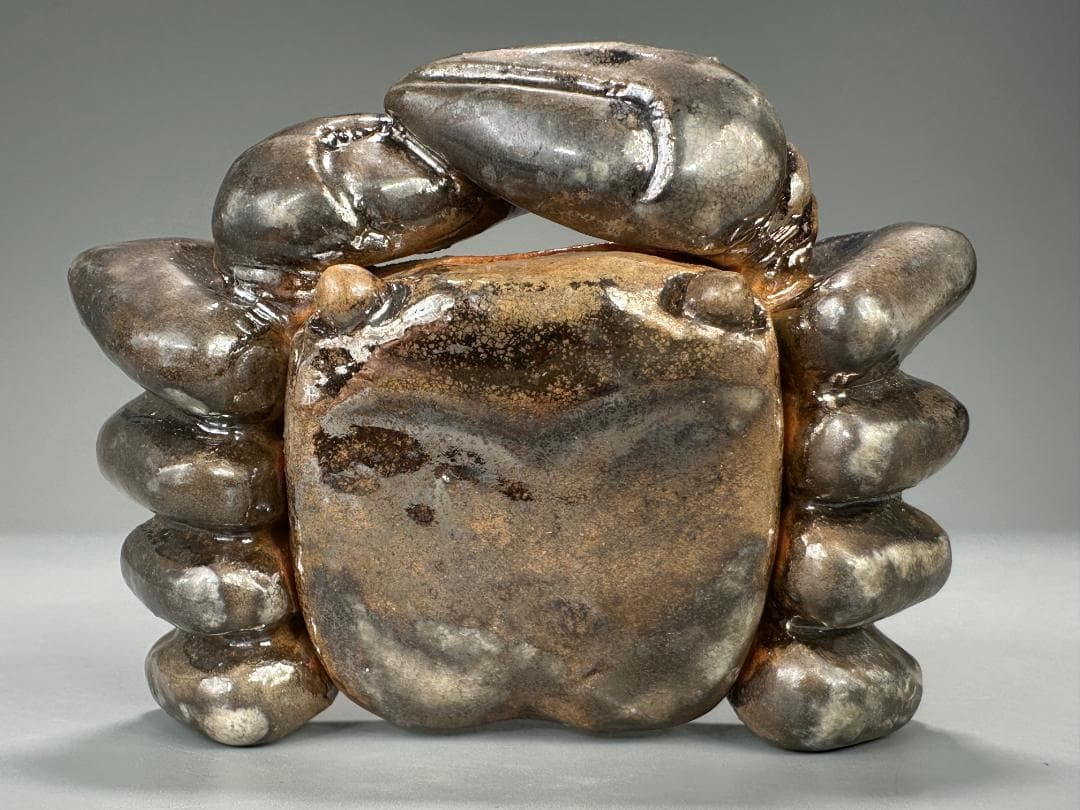 日本美術　香道具　茶道具　蟹形香合　蓋物