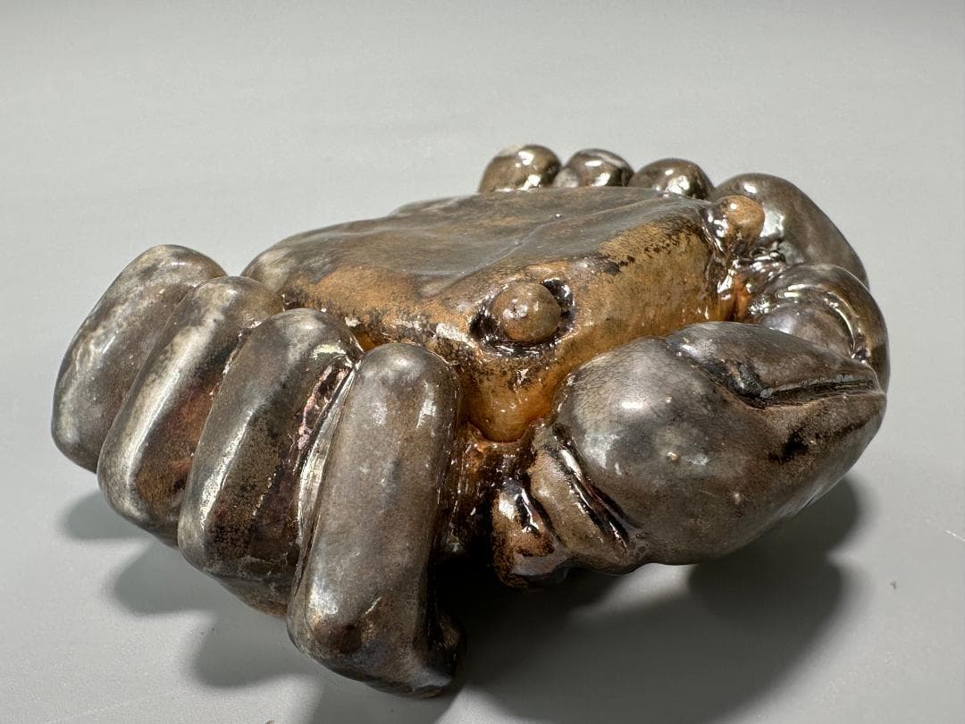 日本美術　香道具　茶道具　蟹形香合　蓋物