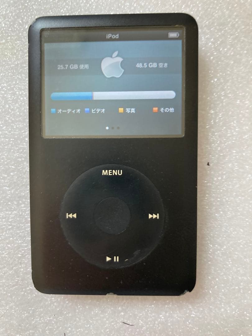 Apple iPod classic 80GB 真っ黒モデル　動作確認確認済