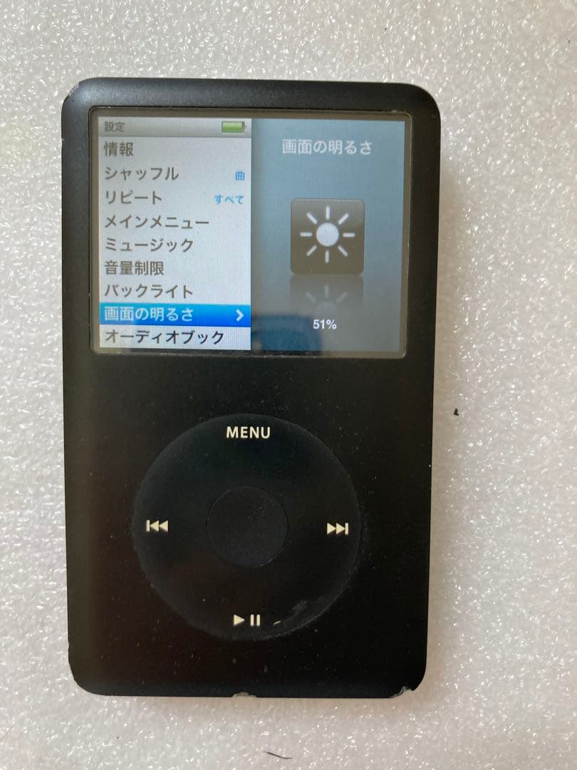 Apple iPod classic 80GB 真っ黒モデル　動作確認確認済