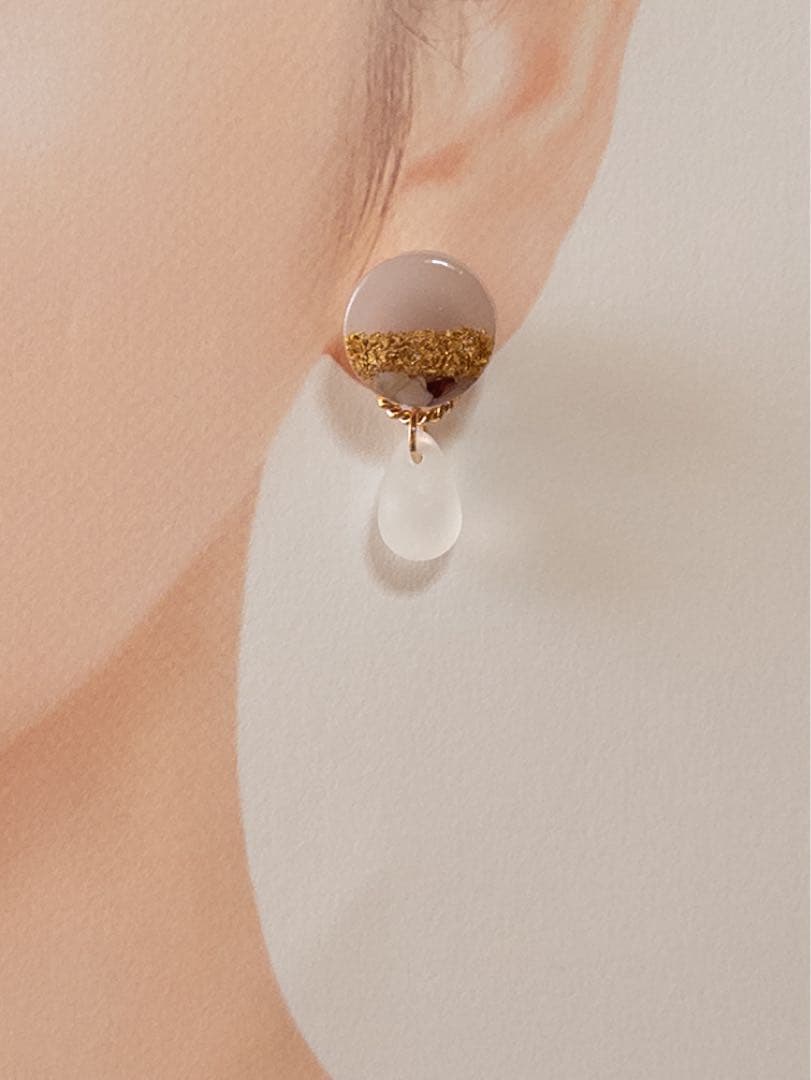 NEW!2wayニュアンスシェルピアス／サージカルステンレス