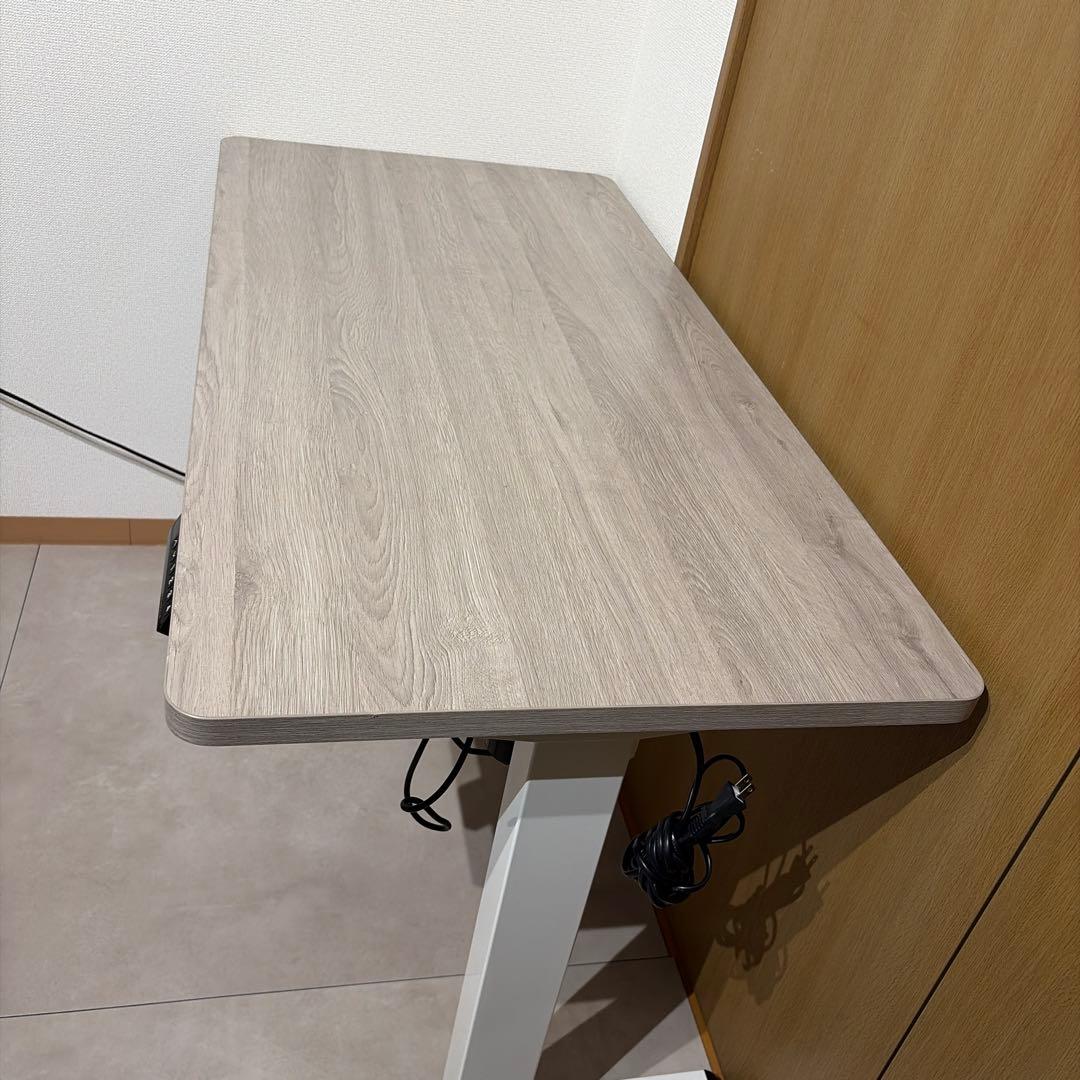 FLEXISPOT 電動式昇降デスク EF1 ホワイトウッド