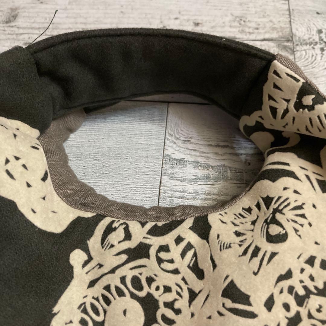 ハンドメイド　まんまるバッグ　手提げ　ミナペルホネン　フラワーネスト使用