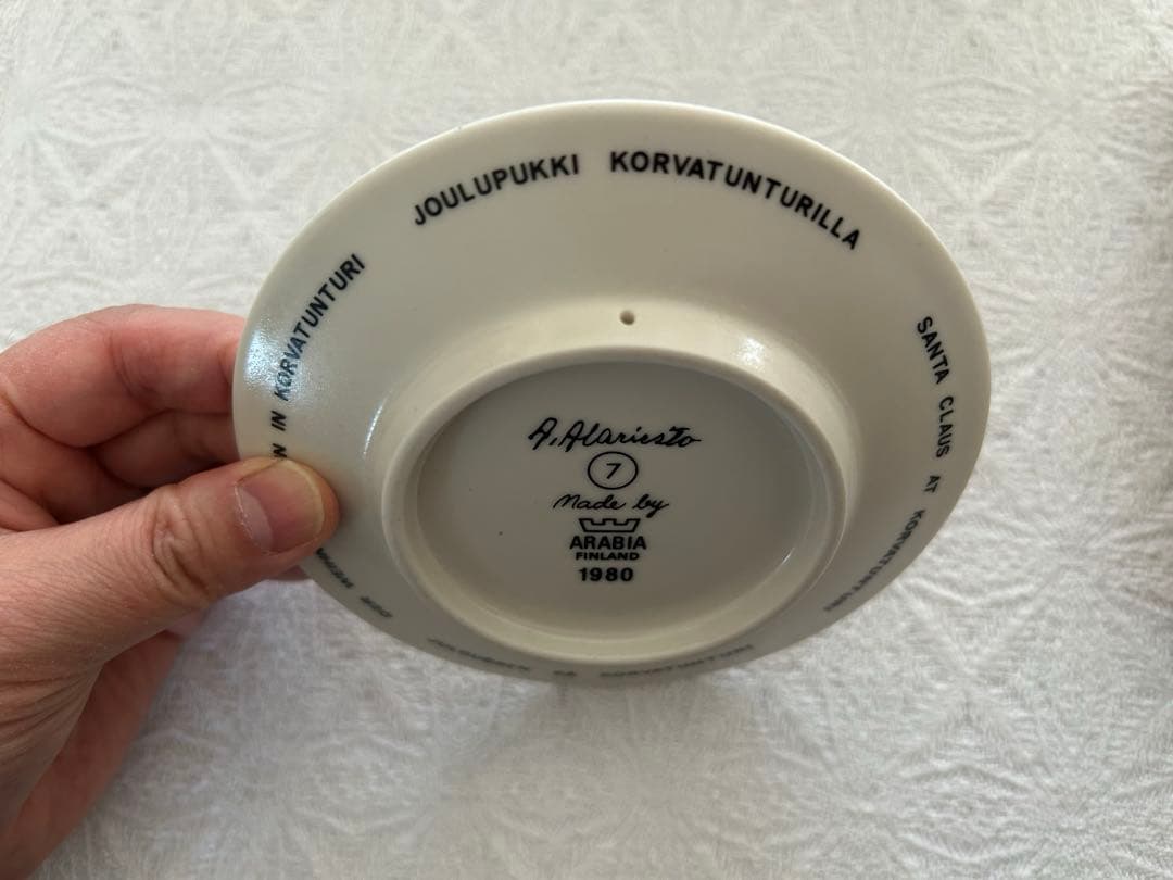 【箱付】ARABIA アラビア ミニウォールプレート 12cm