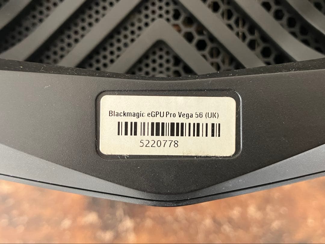 その他 Blackmagic eGPU Pro Vega 56