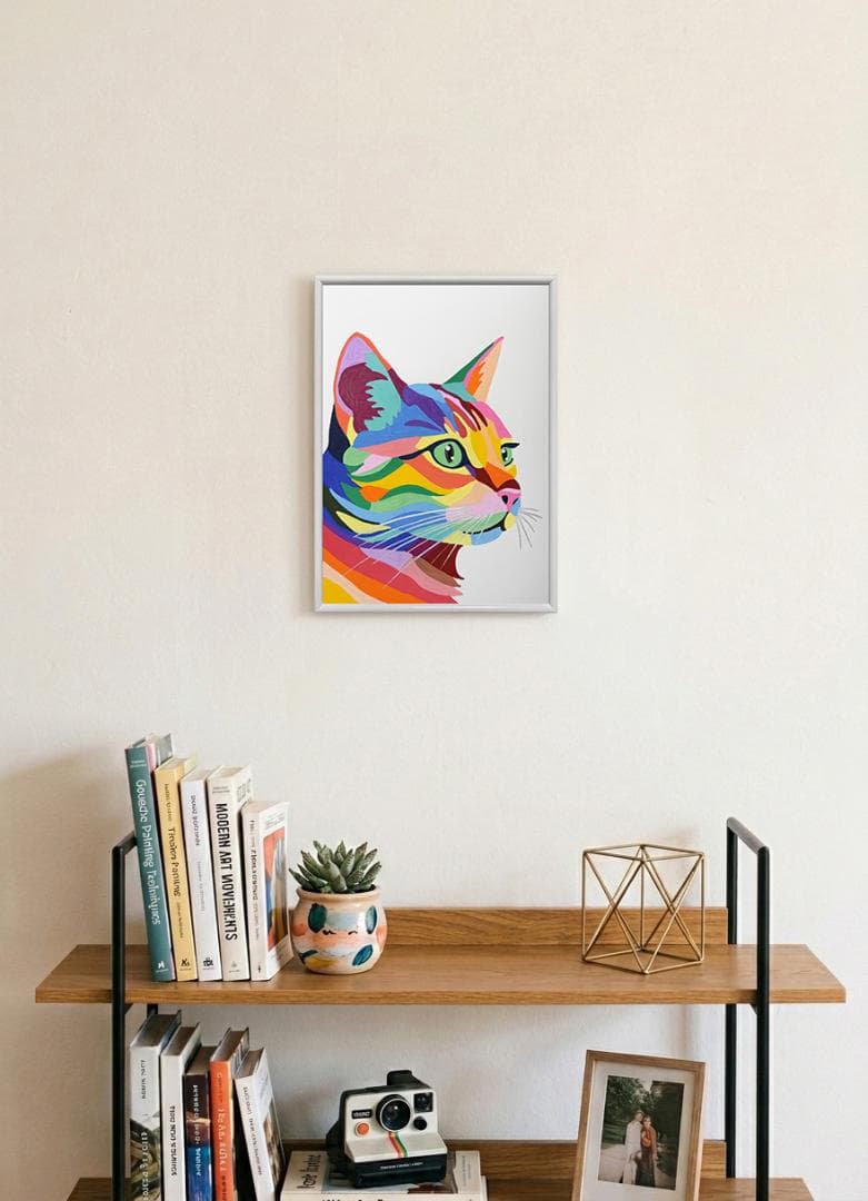 猫 原画 アクリル画 インテリアアート「猫2026-1」