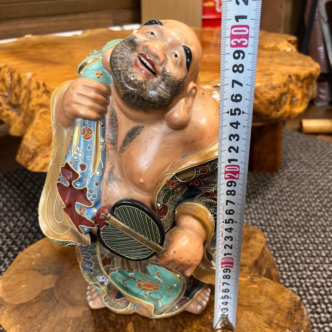 古美術金彩九谷焼布袋様　仏教美術 古美術　骨董品　七福神　石川県