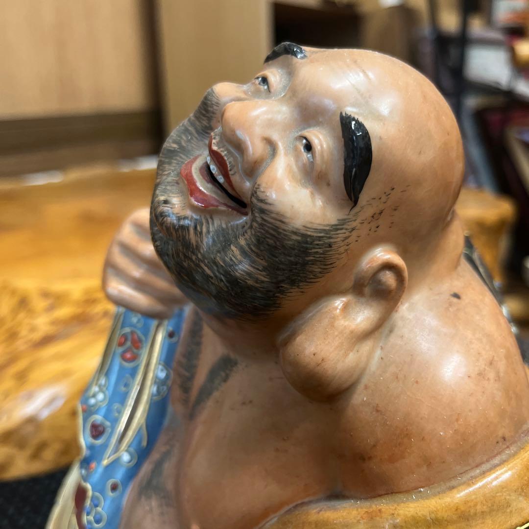 古美術金彩九谷焼布袋様　仏教美術 古美術　骨董品　七福神　石川県