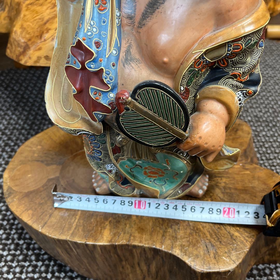 古美術金彩九谷焼布袋様　仏教美術 古美術　骨董品　七福神　石川県