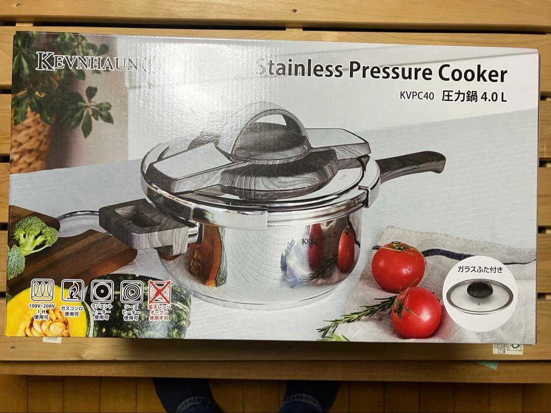 『未使用』Kewahatan 圧力鍋 410 ステンレス製