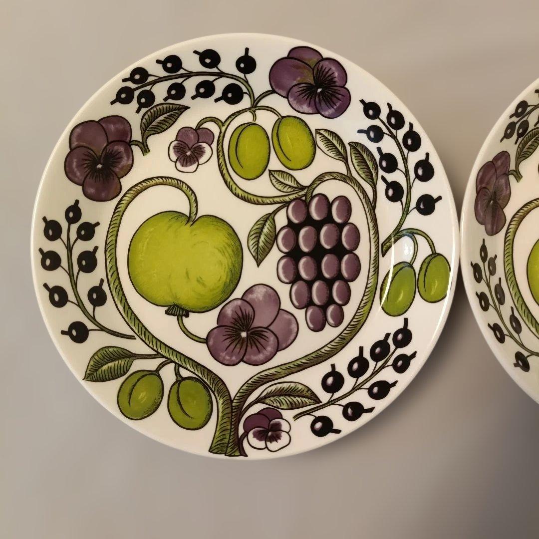 アラビア／イッタラ　パラティッシ（パープル）21cm プレート 2枚セット