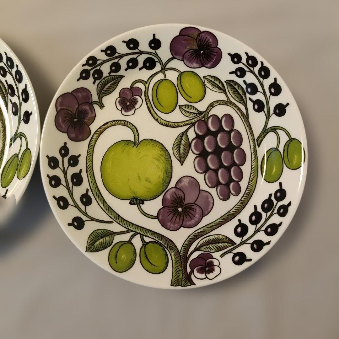 アラビア／イッタラ　パラティッシ（パープル）21cm プレート 2枚セット