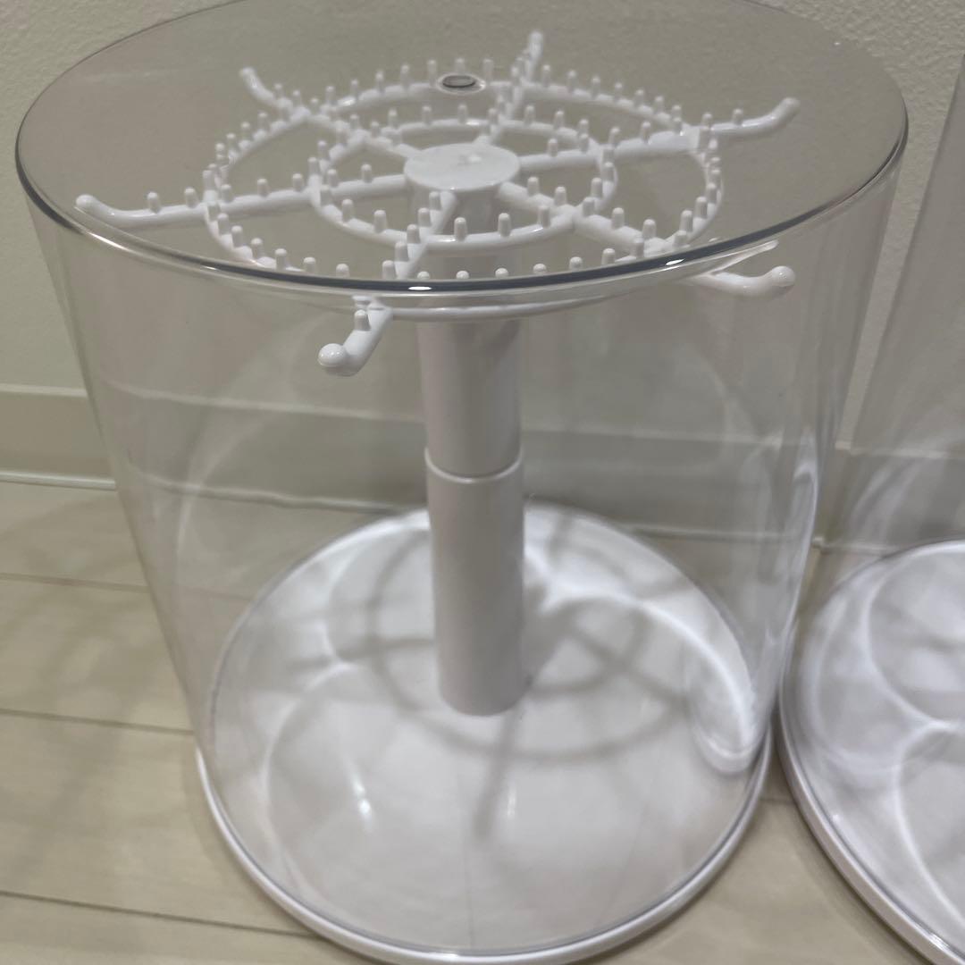 回転式クリアディスプレイケース 2セット