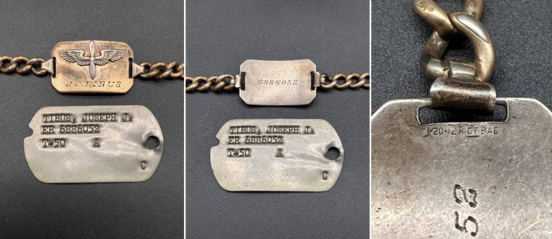 米軍 朝鮮戦争 衛生兵　実物 ZIPPO ドッグタッグ IDブレスレット 階級章