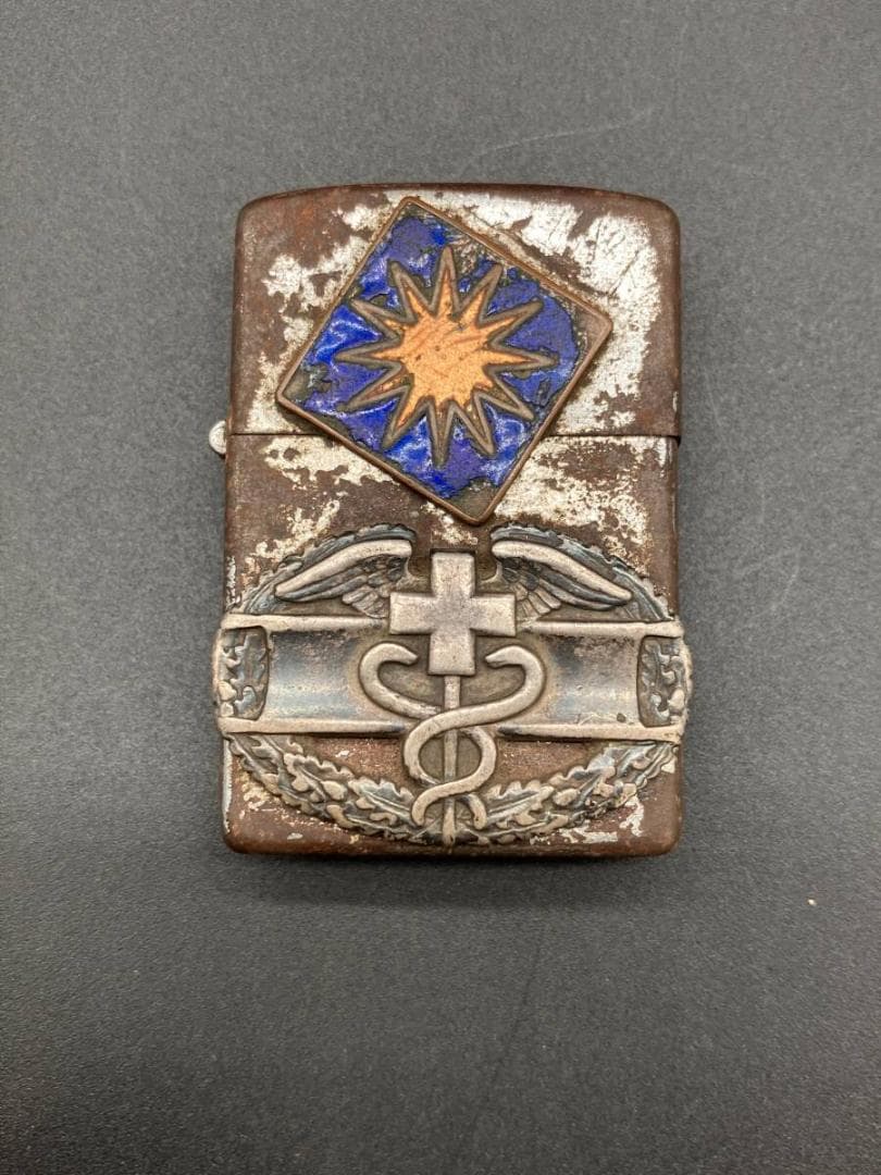 米軍 朝鮮戦争 衛生兵　実物 ZIPPO ドッグタッグ IDブレスレット 階級章
