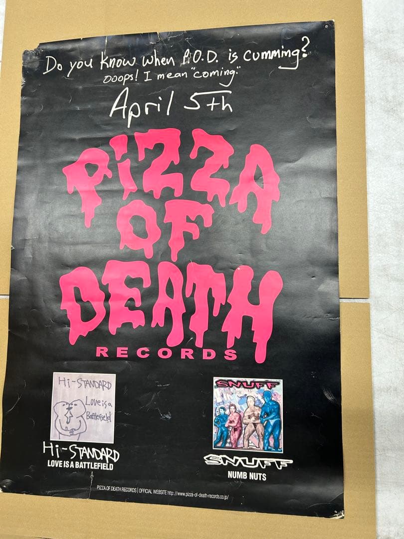 PIZZA OF DEATH ポスター　ハイスタ
