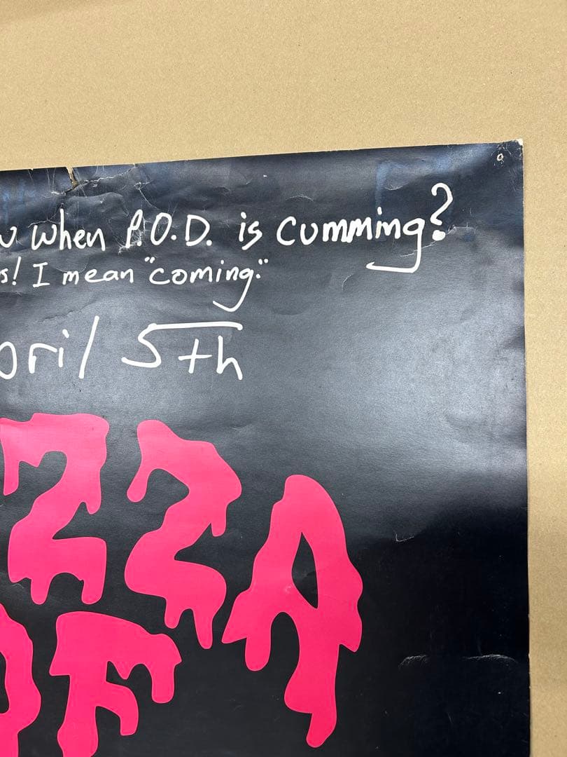 PIZZA OF DEATH ポスター　ハイスタ