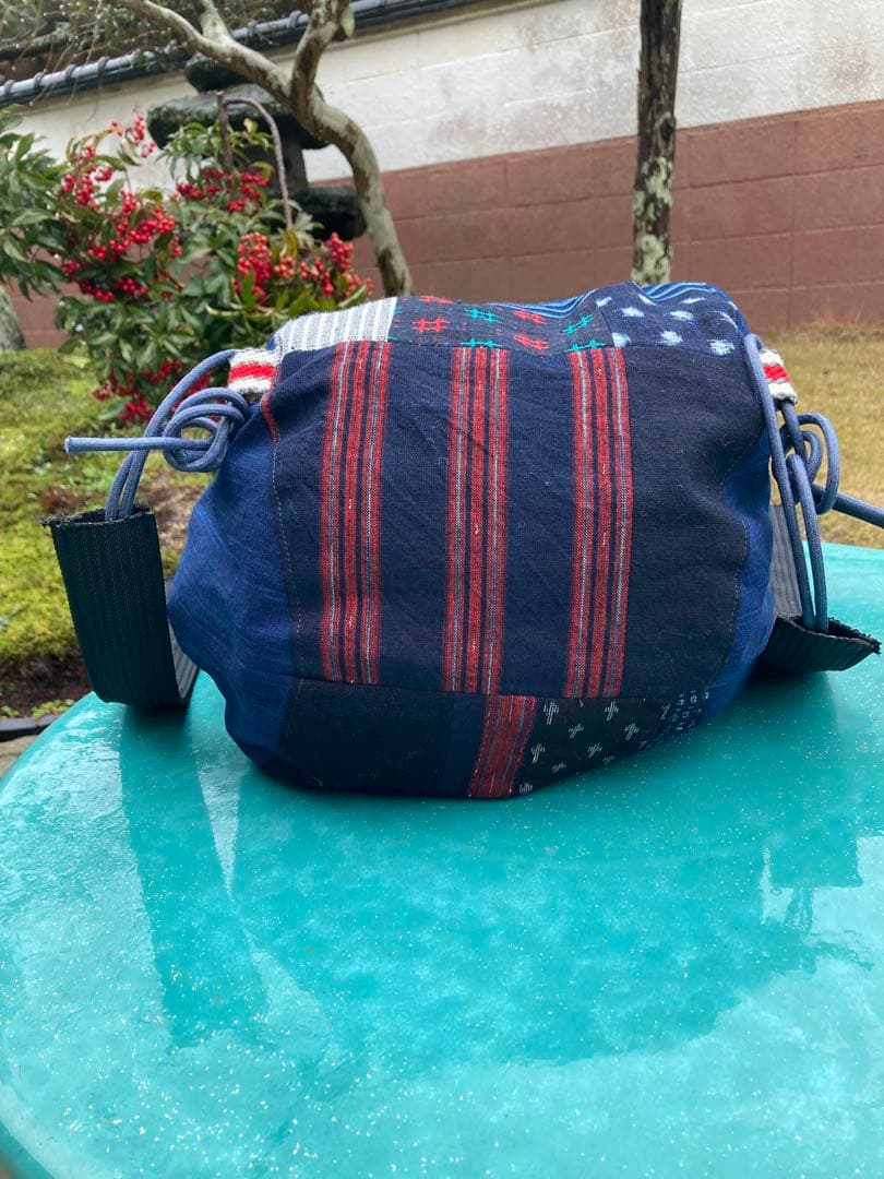 絣いろいろコロンとしたリュック