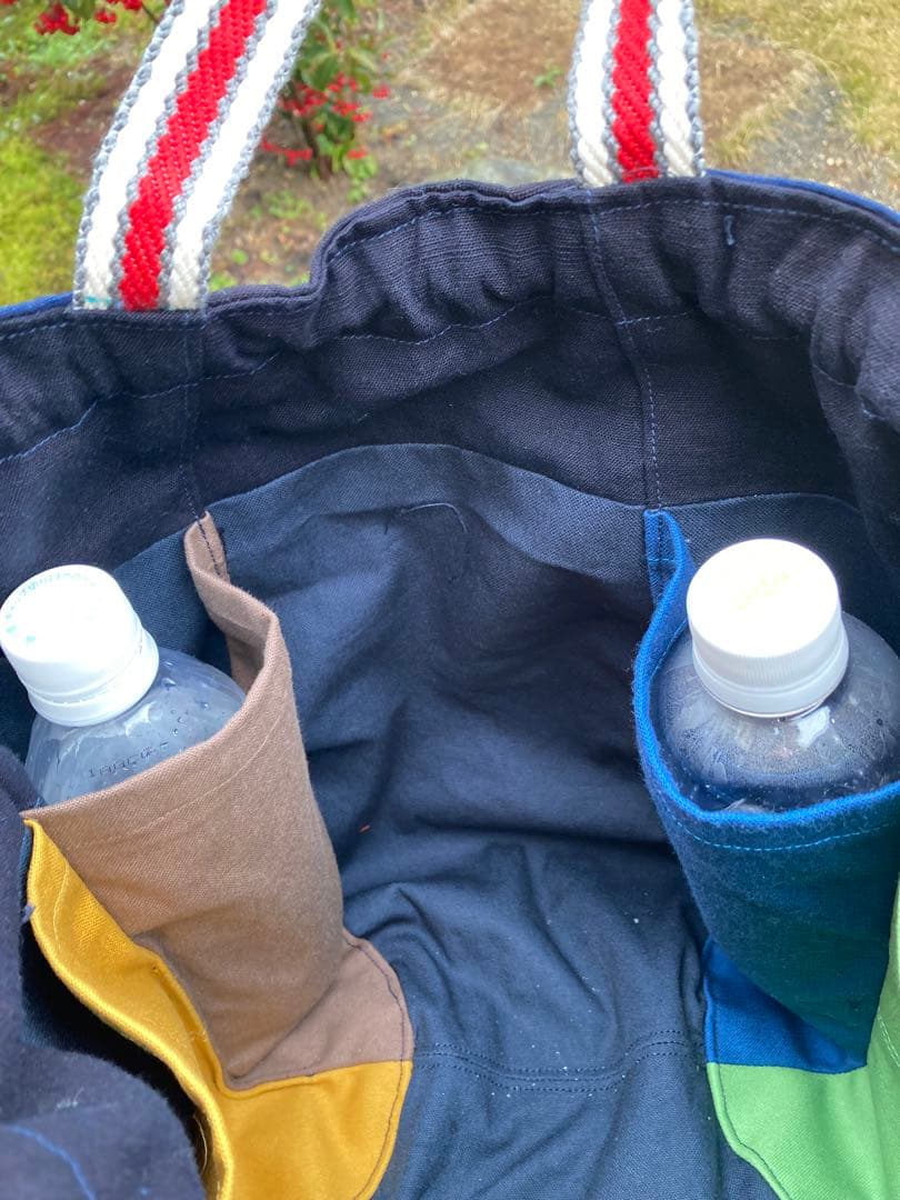 絣いろいろコロンとしたリュック