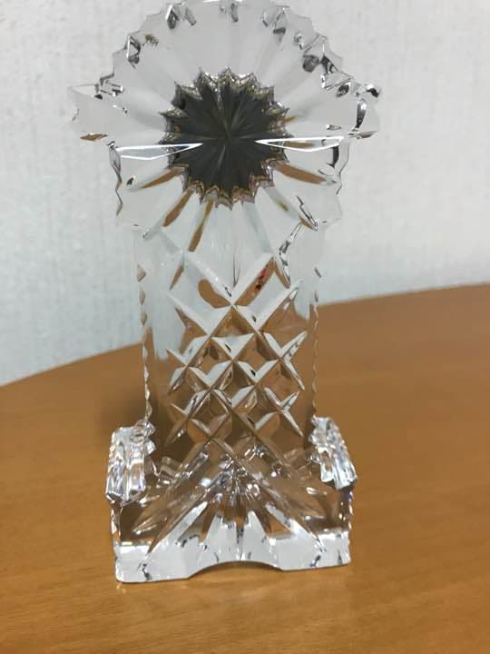 クリスタル置き時計
