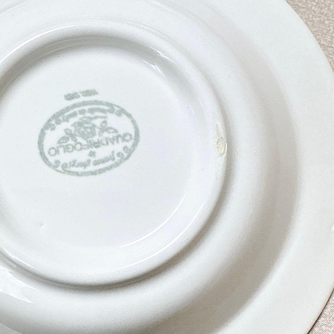 quadritoglio 　バラ柄　深皿　イタリア製　6枚セット