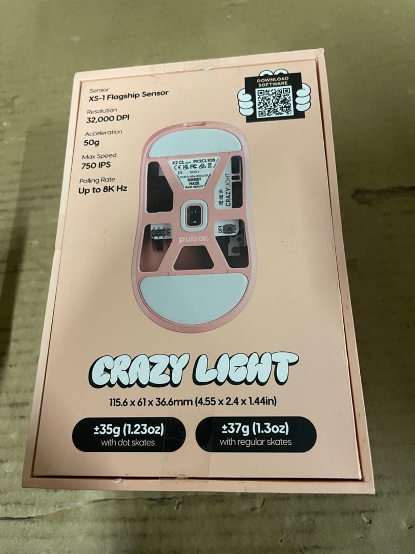 Pulsar Gaming Gears X2 CrazyLight ワイヤレスあ