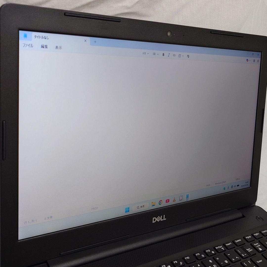 初期設定済：DELL Win11ノート SSD256GB＋HDD/メモリ8G