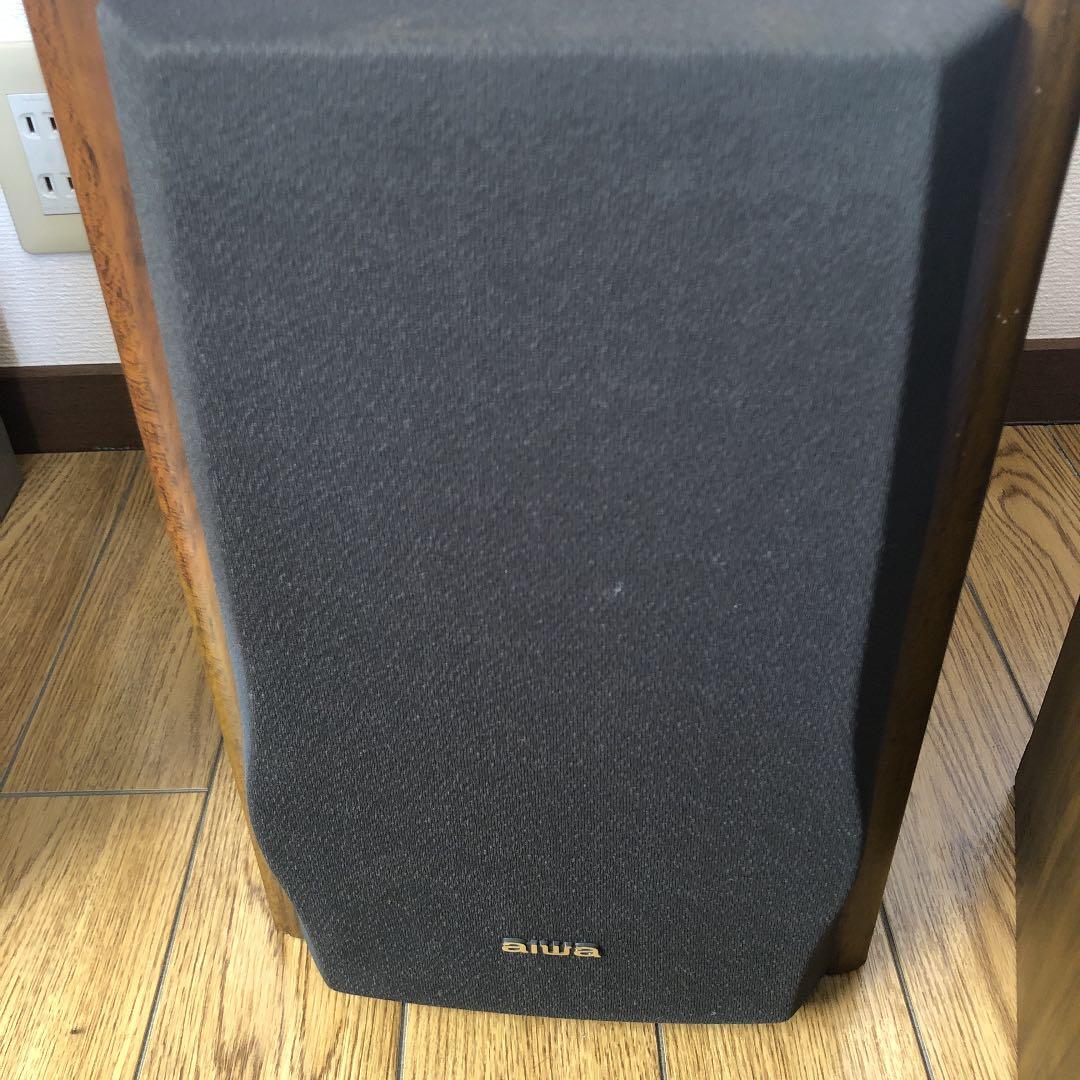 週末限定値下　送料込 aiwa 小型スピーカー ２個セット