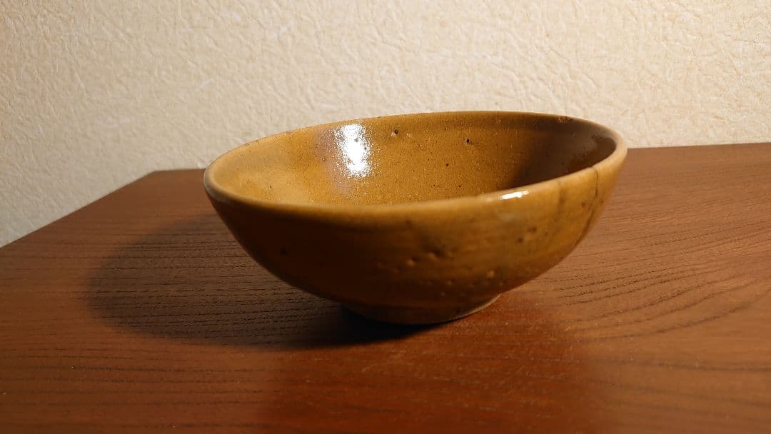 黄瀬戸　抹茶碗　菓子鉢　蔵出し　アンティーク抹茶碗　瀬戸焼　１客