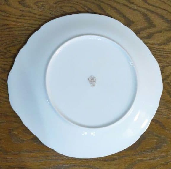 大倉陶園　耳付きプレート　いちご柄