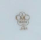 大倉陶園　耳付きプレート　いちご柄