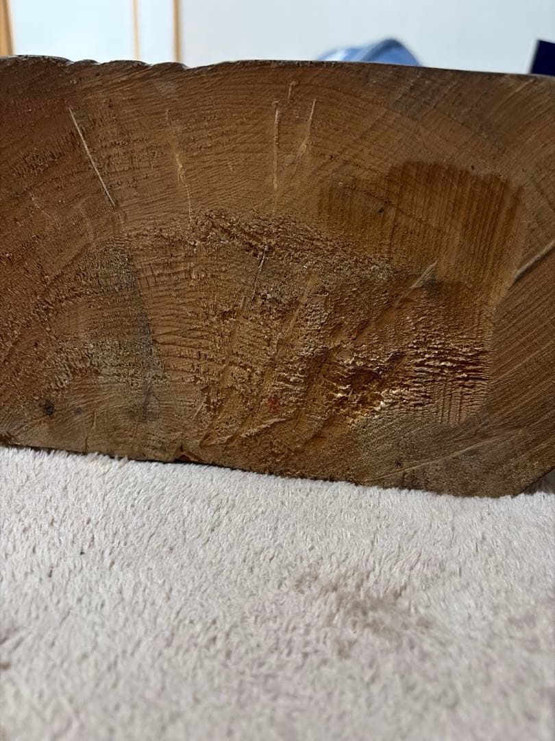 北海道 木彫り熊 鮭 台座銘刻 昭和レトロ