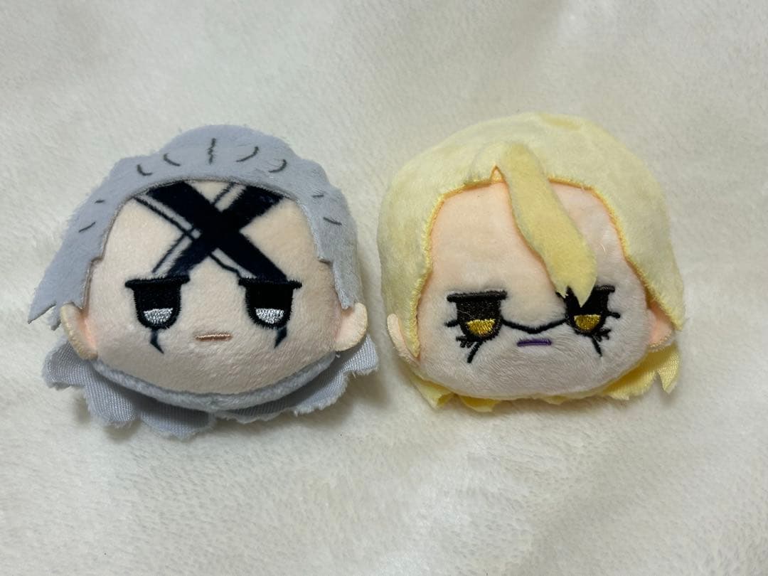 Dr.stone 百均コラボ　フェイスぬいぐるみキーホルダー全キャラセット